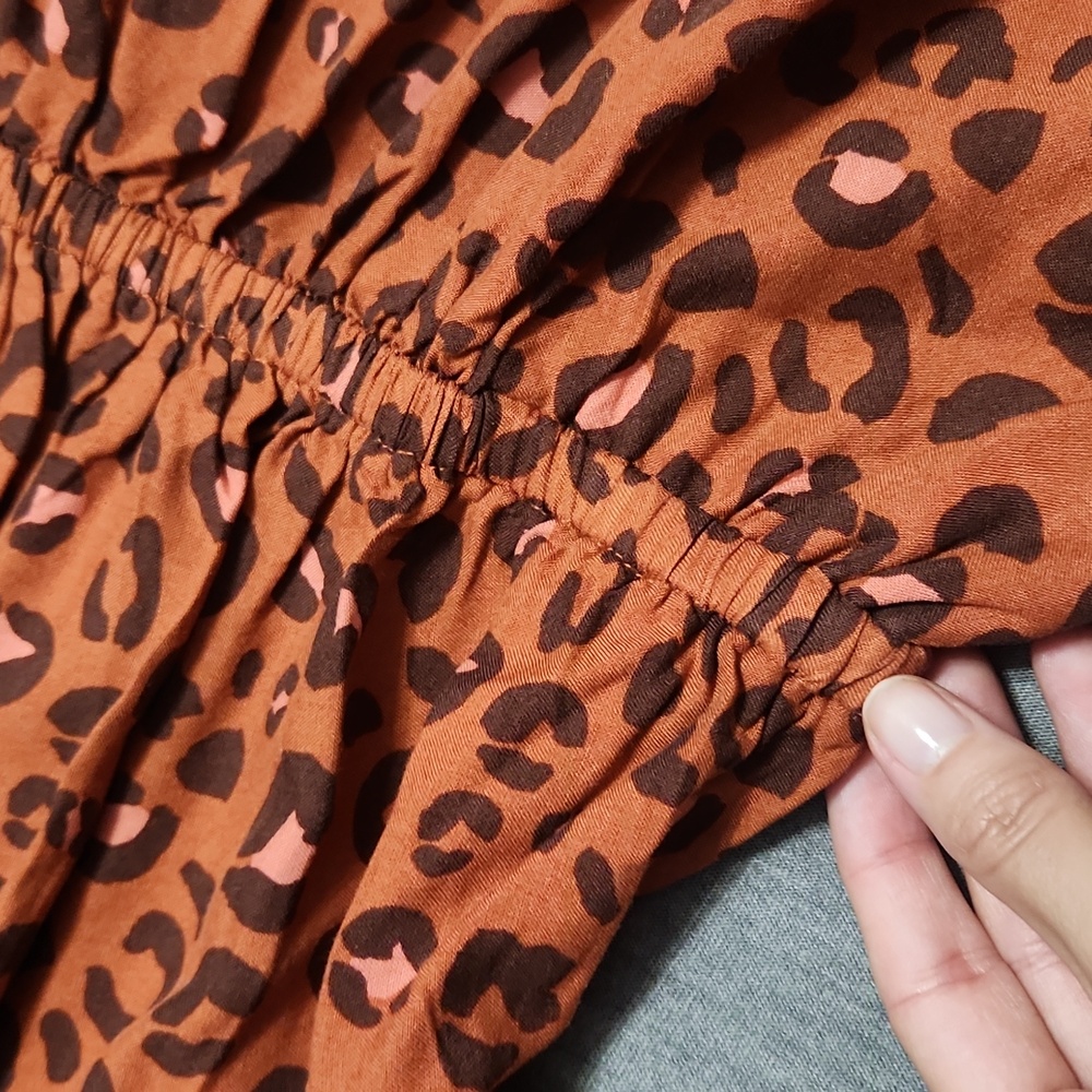SOLD❗️Cat & Jack Leopard Cheetah Animal Print Mini Summer Dress - Picture 8 of 9